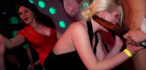  Hot busty sluts dances at party